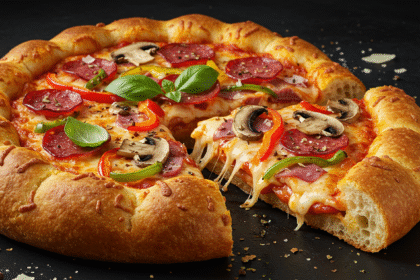 stuffed crust pizza